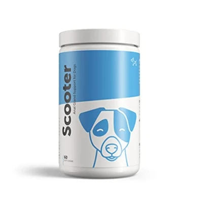 Image of Dog&#039;s Lounge SCOOTER Digestive Soft Chews for Dogs Wheat Free Supplement Healthy Anal Glands with Added Pumpkin Support Normal Bowel Function and Eliminate Scooting (60 chews)