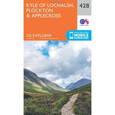 Image of Explorer 428 Kyle of Lochalsh, Plockton &amp; Applecross Map With Digital Version