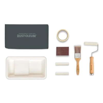 Image of Rust Oleum Ready to Roll Eco Paint Kit (Small) Bathroom Tile Matt Moody Darks