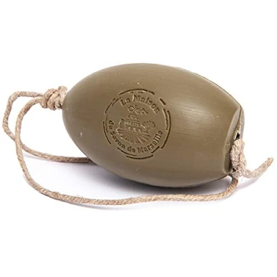 Image of Savon de Marseille French Soap On A Rope Natural and Eco Friendly Hand Wash Made with Organic Argan Oil Fragrance 270g Bar