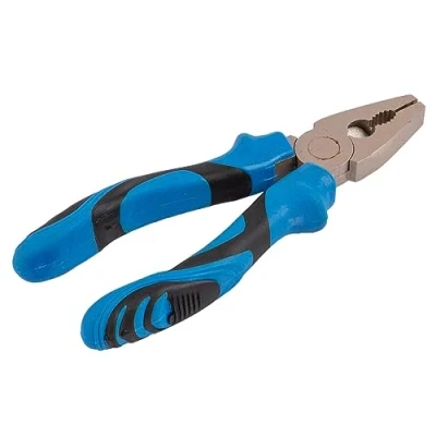 Image of Blue 15cm Forged Steel Combination Pliers By Pro User