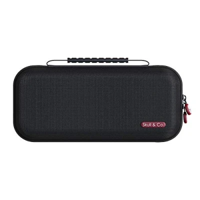 Image of Skull &amp; Co. Maxcarry Case for NeoGrip, GripCase Crystal: Portable Hard Shell Protective Travel Carrying with Storage Nintendo Switch OLED and OG Switch, Accessories Black
