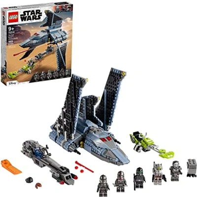 Image of LEGO Star Wars The Bad Batch Attack Shuttle 75314 Awesome Toy Building Kit with 5 Minifigures; New 2021 (969 Pieces)