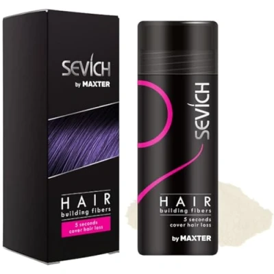 Image of Hair Fibres for Men &amp; Women Natural Powder Building, Thickening and Loss Coverage in 30 Seconds (White 25g)