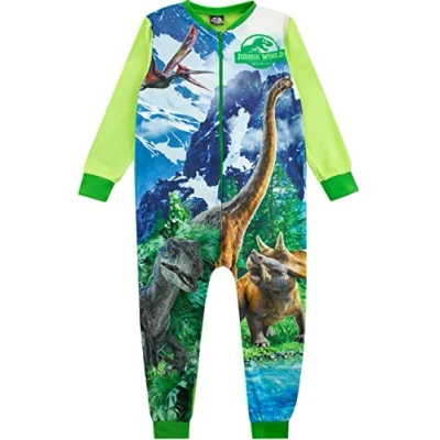 Image of Jurassic World Boys Onesie Multicoloured 3 4 Years