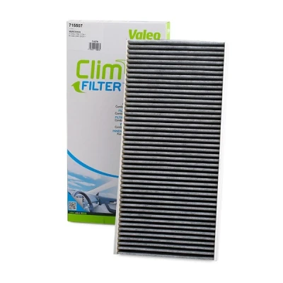 Image of 1698300118, 1698300218, A1698300218 Pollen Filter VALEO CLIMFILTER PROTECT 715507 Activated Carbon 394mm 185mm 32mm MERCEDES BENZ: A Class