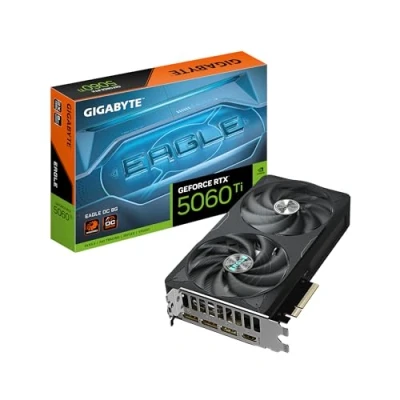 Image of Gigabyte GeForce RTX 5060 Ti EAGLE OC 8G Graphics Card 8GB GDDR7, 128bit, PCI E 5.0, 2617MHz Core Clock, 3 x DisplayPort, 1 HDMI, GV N506TEAGLE 8GD