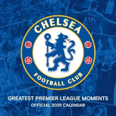 Image of 2025 Calendar Chelsea FC Legends Month to View Square Football Official Product