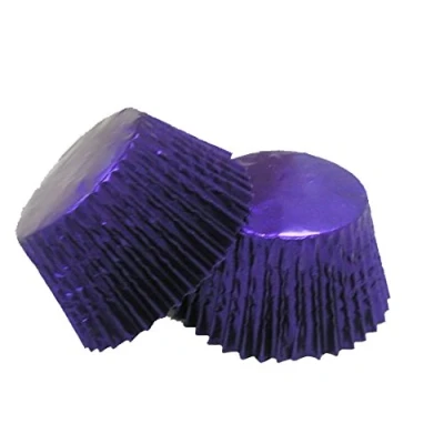 Image of 12 Excellent Quality Muffin / Cupcake Foil Cases by Holly Cupcakes: Purple