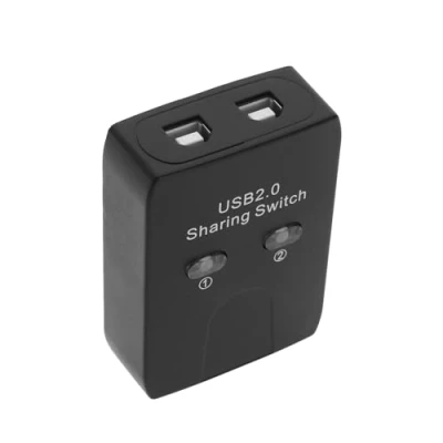 Image of YINETTECH USB 2.0 Shared Printer Peripheral Switching Adapter Box 2 Devices Share 1 Scanner Device Hub Switch