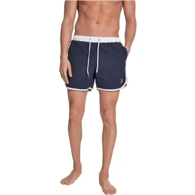 Image of Urban Classics Retro Swimming shorts, Men&#039;s, Size: 3XL, Navy/white