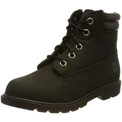 Image of Timberland Boy&#039;s Unisex Kids 6 Inch WR Basic (Toddler) Ankle Boot, Black, 9.5 UK Child