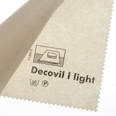 Image of Vlieseline/Vilene Iron on Decovil Light Natural (Light, 1 Metre x 90cm)