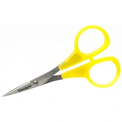 Image of Omnigrid 4 in Embroidery Needlecraft Scissors, Оnе Расk, Yellow