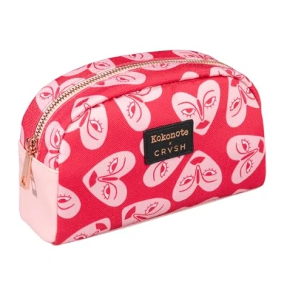 Image of Kokonote Cosmetic Bag x CRVSH 7.5 3.9 2.4 inches 19 10 6 cm Case Large Pencil Pouch Travel Toiletry