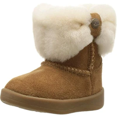 Image of UGG Unisex Baby Ramona Fashion Boot, Chestnut, 0.5 UK Child