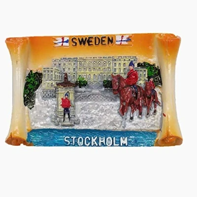 Image of 3D Stockholm Royal Palace Sweden Fridge Magnet Travel Souvenir gift, Home &amp; Kitchen Decoration Magnetic Sticker,Stockholm Refrigerator Collection
