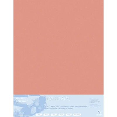 Image of Clairefontaine Ref 396012C Pastelmat Mounted Board (5 Sheets) 1800 Microns 70 x 100cm Sienna Colour Specially Formulated For Use With Pastels