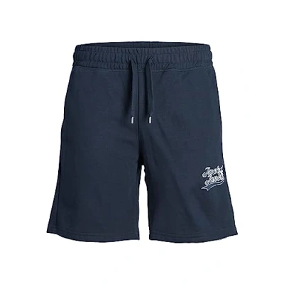 Image of JACK &amp; JONES Men&#039;s JPSTTREVOR Sweat Shorts GMS SweatShorts, Blazer Navy, S