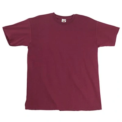 Image of Fruit of the Loom Men&#039;s Super Premium Short Sleeve T Shirt, Red, XX Large