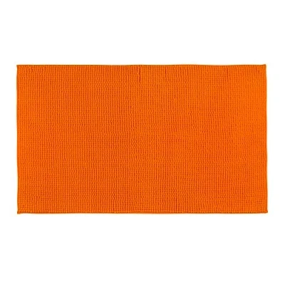 Image of Gözze Anti Slip Bath Mat, Super Soft, 100% Microfibre, 70 x 120 cm Orange