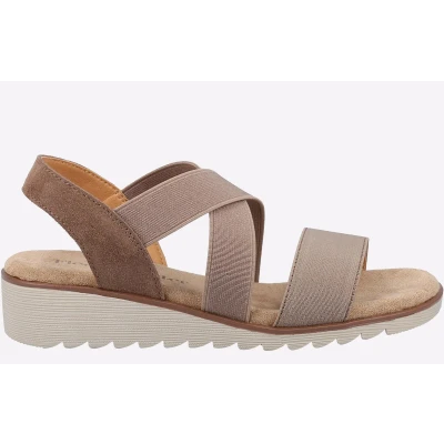 Image of Fleet &amp; Foster Freesia MEMORY FOAM Sandals Womens Brown Size UK 7