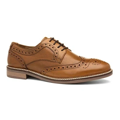 Image of Hush Puppies Bryson Mens Lace Shoes Tan Leather Size UK 11