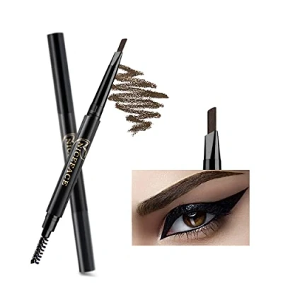 Image of NICEFACE Eyebrow Pencil Dark Brown Double Ended Precision Waterproof Brow(Dark #2)