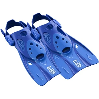 Image of Tusa Sport UF 0103 Short Snorkeling Fins Size &amp; Colour Choice (Blue, L (UK 6 11))