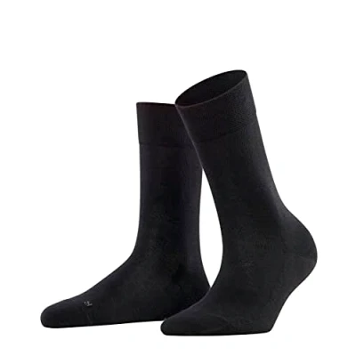 Image of FALKE Women&#039;s Sensitive London Socks, Cotton, Grey (Anthracite Melange 3089), 2.5 5 (1 Pair)