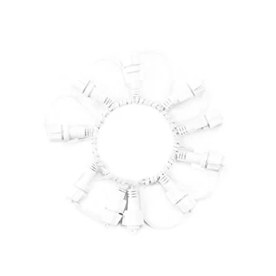 Image of Festive Lights ConnectGo Lighting Accessories 9 Port Ring Connector Connectable Indoor/Outdoor Cable (White)