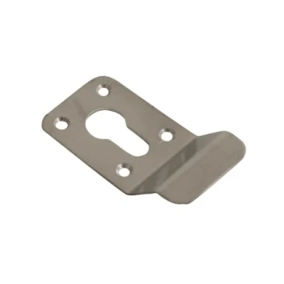 Image of Vibe Cylinder Pull Euro 90x45mm on Satin Stainless Steel, Front Door for Use Doors Security, Lock with Curved Finger Grip, Latch Pull, Handle Locks