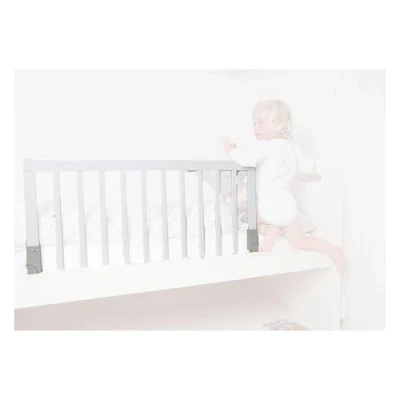 Image of BabyDan White Wooden Bedguard (90cm x 45cm) Furniture Grade Hardwood