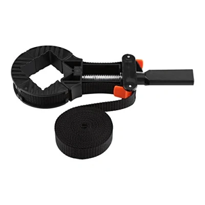 Image of Dunnet Tools 4 Side Corner Clamp Strap Clamps for Woodwork Suitable Professional DIY Carpenter Woodworking Right Angle