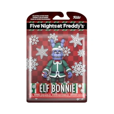 Image of Funko Action Figure: Five Nights At Freddy&#039;s (FNAF) Holiday Bonnie the Rabbit Collectable Toy Gift Idea Official Merchandise Video Games Fans