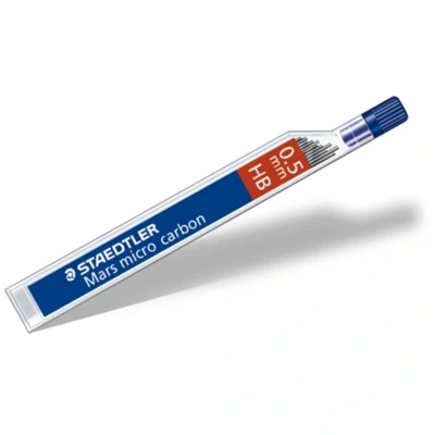Image of Staedtler Mars Micro Pencil Lead Refill HB 0.5mm 12 Leads Per Tube (Pack 12)