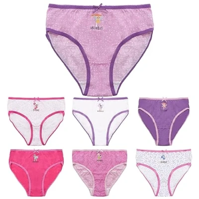 Image of Undercover 7 Pack Girls Briefs BR279 Fairies 3 4 Years