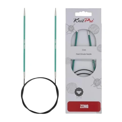 Image of Knit Pro KP47095 Zing: Fixed Circular Knitting Pins: 60cm x 3.00mm, 3mm, Green
