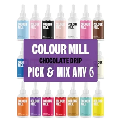 Image of Colour Mill Chocolate Drip Cake Topping, Available in 20 Colours, Pick and Mix Any 6