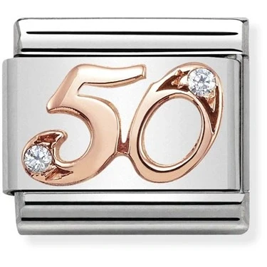 Image of Nomination Rose Gold 50 Charm