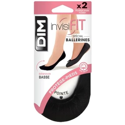 Image of DIM Women&#039;s Invisifit Special x2 Foot Protector, Black, L XL