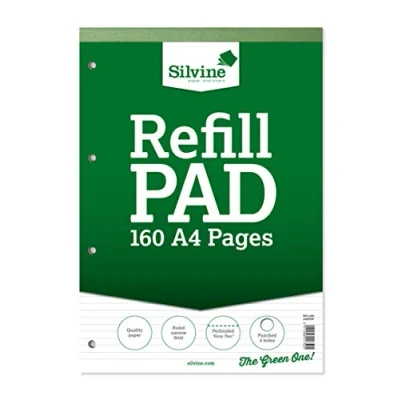 Image of Silvine A4 Refill Pad Narrow Lined (160 Pages) Single