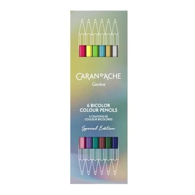 Image of Caran d&#039;Ache Claim Your Style Pack of 6 Two Tone Pens Special Edition Ref. 1284.506