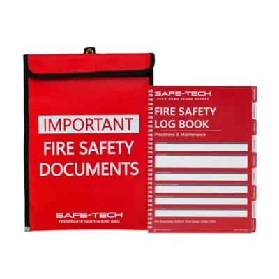 Image of Fireproof Document Bag, Money Safe Bag 15 x11inch Silicone Coated Fire Resistant Storage for Certificates, Legal Files and Safety Documents