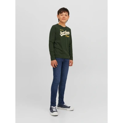 Image of Jack &amp; Jones Junior Jjiglenn JNR Slim fit jeans for kids, Size: 15y, Black denim