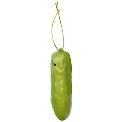 Image of Lucky Yodelling Christmas Pickle Ornament by Archie McPhee