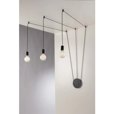 Image of HABITAT 3 Light Pendant Ceiling Black 500cm