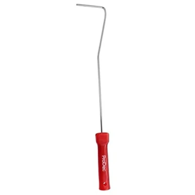 Image of ProDec 4 inch Mini Paint Roller Frame Compatible with All Rollers 21 long, Universal 6mm Diameter Chrome Push Fit Bar Trade Quality Handle