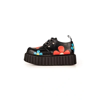 Image of LAMODA Women&#039;s Give Little Platform, Black Pu, 4 UK