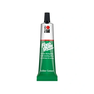 Image of Montage &quot;Glues Pack of 6 Marabu Fixogum Rubber Cement, 50g Tube